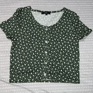 Floral crop top